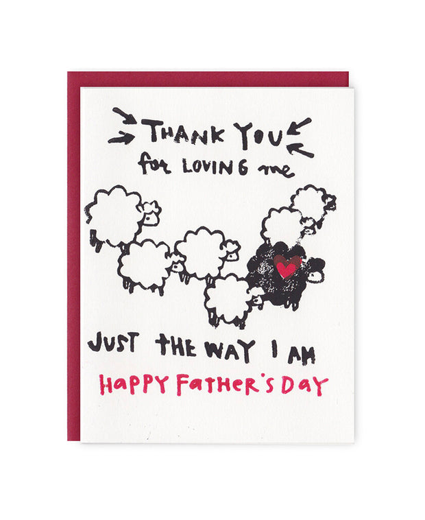 black sheep father's day card