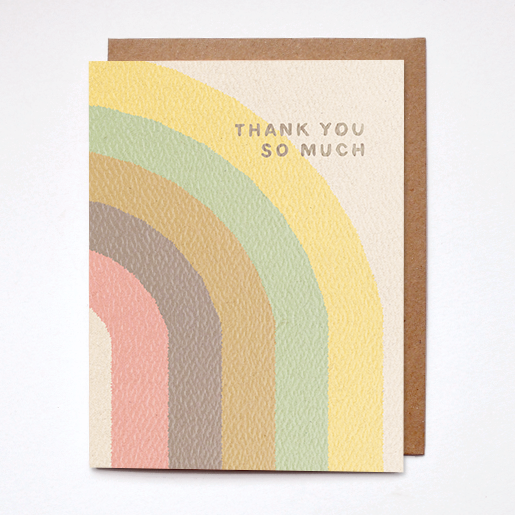 thank you so much rainbow card