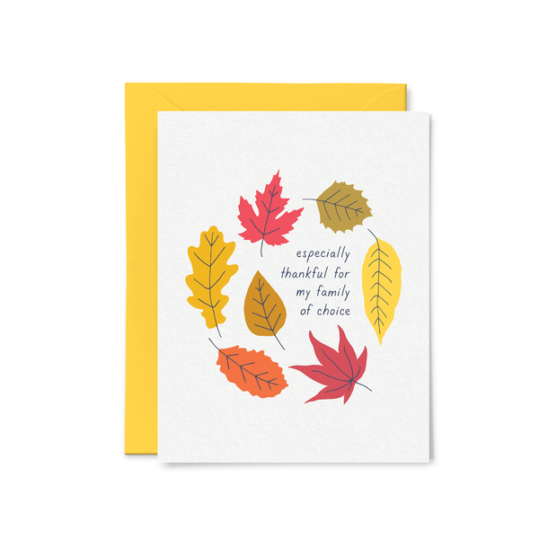 family of choice thanksgiving card
