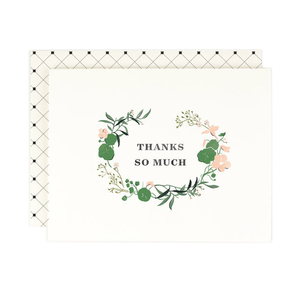 thanks so much card- single or set of 8