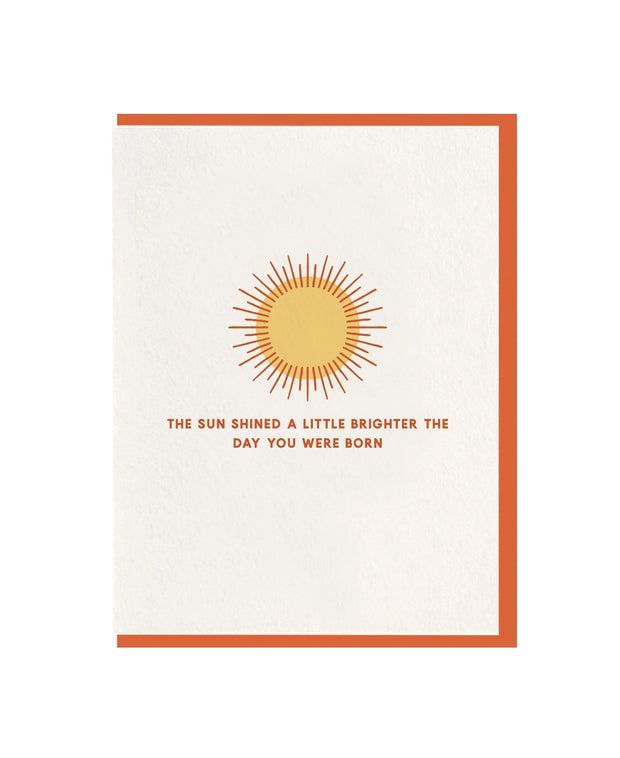 sunshine birthday card