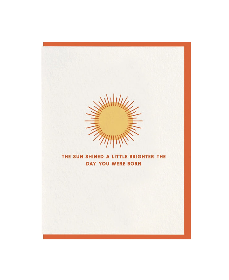 sunshine birthday card