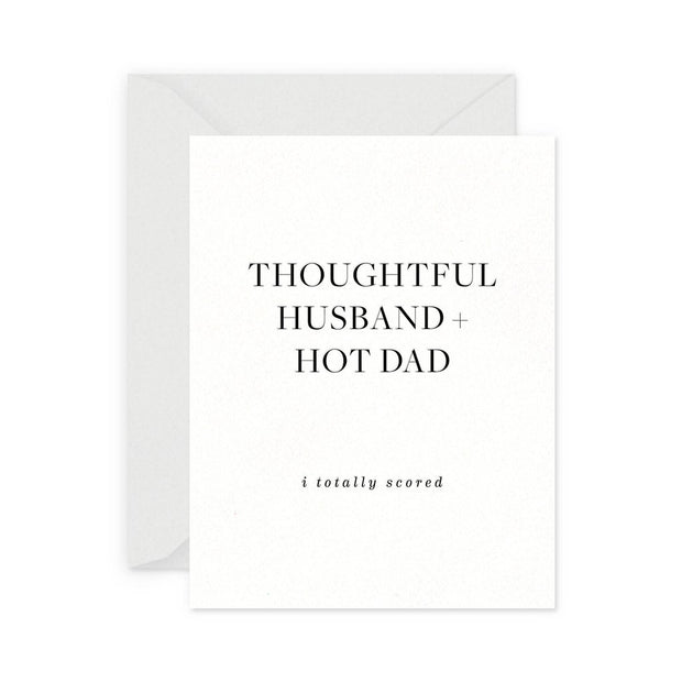 thoughtful husband hot dad card