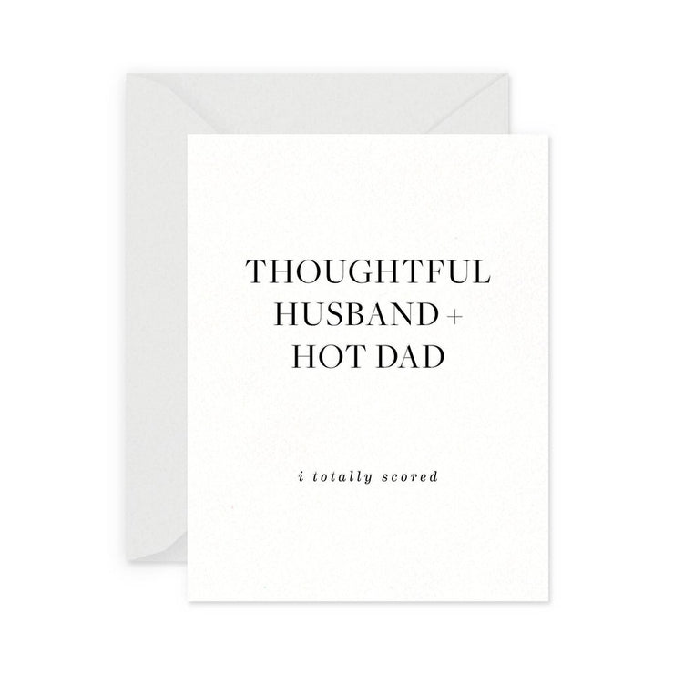thoughtful husband hot dad card