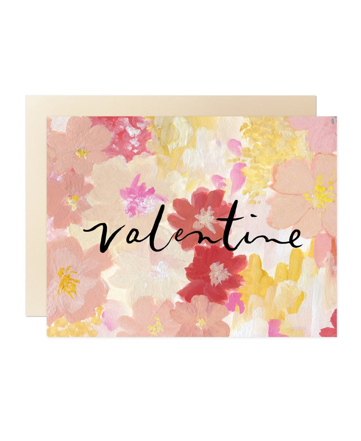 valentine florals card