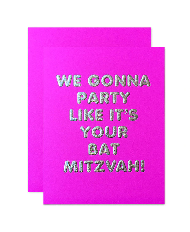 party like it's your bat mitzvah card