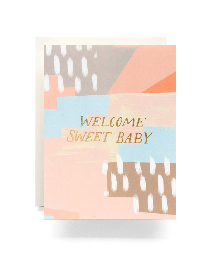 abstract baby card