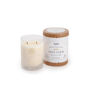 fall & winter 10oz white frosted glass candles - various scents