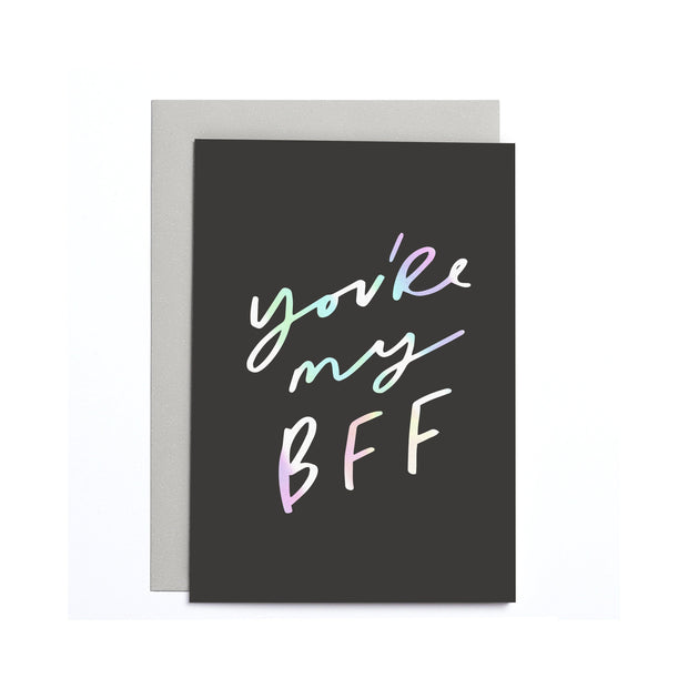 you're my bff card